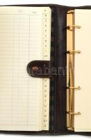 Bőr mappa, original dobozban, Nikolai olasz márka jellel, szép állapotban, 24x17cm