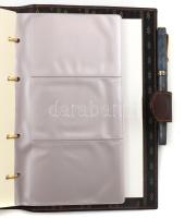 Bőr mappa, original dobozban, Nikolai olasz márka jellel, szép állapotban, 24x17cm