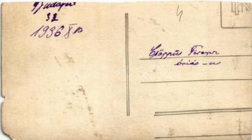 1936 Budapest, Csöppüs Ferenc óriás autója. photo (vágott / cut) (12 x 6,5 cm)