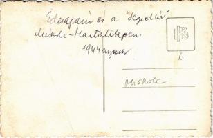 1944 Miskolc, Martintelepi Hangya fogyasztási és értékesítő szövetkezet üzlete, tulaj és a segéd úr....