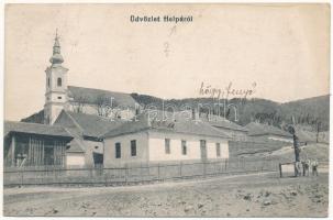 1918 Helpa (Gömör, Gemer); templom / church (fa)