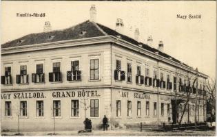 Buziás-fürdő, Baile Buzias; Nagy szálloda, fürdőigazgatóság. Heksch Manó kiadása / Grand Hotel, spa directorate