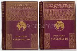 Sven Hedin: A vándorló tó. I-II. köt. Ford.: Mezey Dénes. A Magyar Földrajzi Társaság könyvtára. Bp., [1940], Franklin-Társulat. Fekete-fehér képekkel illusztrálva. Kiadói gazdagon aranyozott egészvászon sorozatkötés, kopott gerinccel,