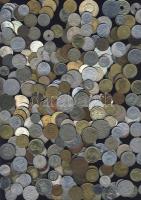 1kg vegyes világpénz, régi és új