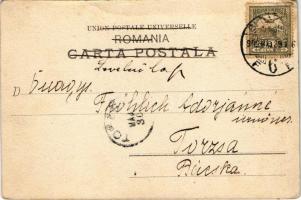 1909 Galati, Galac, Galatz; Rue de la Gare / Strada Garei / street view, tram. Edit. H. Wichmann (EK...