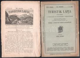 1889 A Turisták lapja első évfolyamának 4 száma