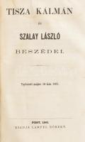 1861 Országgyűlési beszédek gyűjteménye, 32 beszéd + 1 határozati javaslat + 1 képviselőházi fölirat...