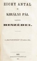 1861 Országgyűlési beszédek gyűjteménye, 32 beszéd + 1 határozati javaslat + 1 képviselőházi fölirat...