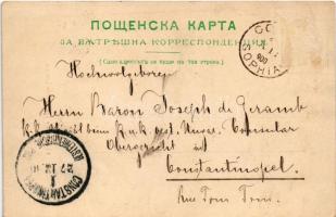 1900 Sofia, Sophia, Sofiya; Chemin de fer Sofia-Roman, Tunnel, Milkova livada / railway line, railwa...