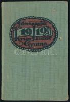 1919 Kner Izidor előjegyzési tárcanaptár