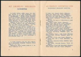 1924 Erdélyi Szépmíves Céh prospektus, 9p