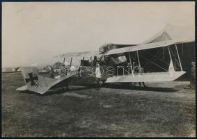 1917 A cs. és kir. 39. század vadászgépe fotó / k.u.k. military airplane photo 16x12 cm