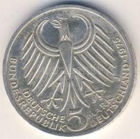 NSZK 1975. 5M Ag "Ebert" T:BU