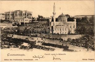 Constantinople, Istanbul; Parade apres le Sélamlik / military parade