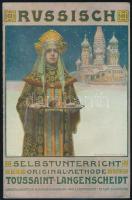 cca 1900 Russisch. Selbstunterricht, Original-Methode Toussaint-Langenscheidt, 16p