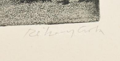 Rékassy Csaba (1937-1989): Nyár. Rézmetszet, papír. Jelzett. Számozott (50/41). Lap széle kissé sérü...