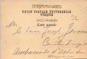 1902 Constantinople, Istanbul; Souvenir de la Brasserie viennoise "Janni" / Viennese brewe...