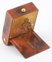 Jaeger utazóóra, mechanikus, működik, jó állapotban. 6x9 cm