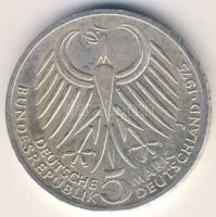 NSZK 1975. 5M Ag "Ebert" T:2