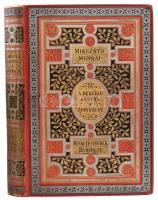 Mikszáth Kálmán: A beszélő köntös. - A lohinai fű. Mikszáth Kálmán Munkái. Bp., 1893, Révai (Pallas-ny.), (6)+214 p. Második kiadás. Kiadói díszes, aranyozott, festett egészvászon-kötés, Gottermayer-kötés, a gerincen és a borítón némi kopással, hátoldalán folttal, helyenként sérült lapszélekkel, több helyen kijáró lapokkal, tulajdonosi névbélyegzővel.