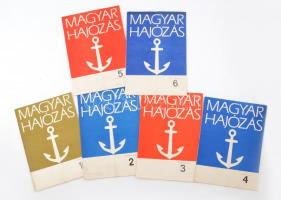 1967 Magyar Hajózás IV. 1-6 szám, fél évfolyam.