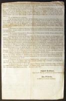 1851 Hirdetmény a Nemzeti Múzeumban tartott mezőgazdasági kiállítás programjával