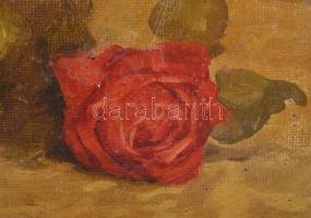 Olvashatatlan jelzéssel: Csendélet. Olaj, vászon, sérült. Dekoratív, sérült fakeretben. 60x80 cm. KI...