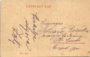 Gyorok, Ghioroc; Radnai út, templom, Eichner Adolf Fia üzlete. W.L. 3096. / street view, church, sho...