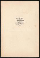 cca 1860 Wittelsbach Erzsébet 'Sisi' (1830-1898) császárné és királyné keményhátú portréfo...