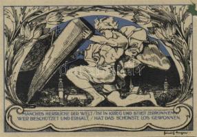 Német Birodalom/Weimari Köztársaság/ Weimar 1921. 50Pf(6x) 6klf db, teljes sor T:I