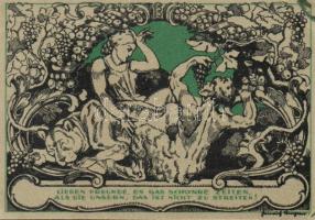 Német Birodalom/Weimari Köztársaság/ Weimar 1921. 50Pf(6x) 6klf db, teljes sor T:I