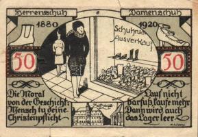 Német Birodalom/Weimari Köztársaság/ Weissenfels 1921. 50Pf(6x) 6klf db, teljes sor T:II,II/III