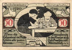 Német Birodalom/Weimari Köztársaság/ Weissenfels 1921. 50Pf(6x) 6klf db, teljes sor T:II,II/III