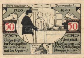 Német Birodalom/Weimari Köztársaság/ Weissenfels 1921. 50Pf(6x) 6klf db, teljes sor T:II,II/III