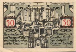 Német Birodalom/Weimari Köztársaság/ Weissenfels 1921. 50Pf(6x) 6klf db, teljes sor T:II,II/III