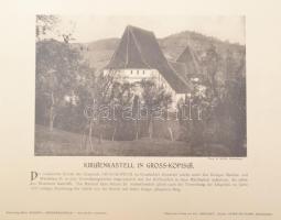 cca 1910 Sigerius, Emil: Siebenbürgisch-sächsische Burgen und Kirchenkastelle, 52 tábla szász-erdély...