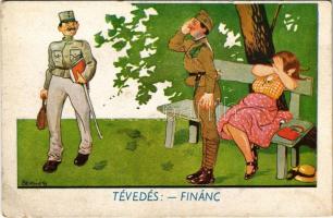 Tévedés - Finánc. Második világháborús magyar katonai humor / WWII Hungarian military humour s: Bernáth (fl)