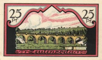 Német Birodalom/Weimari Köztársaság/ Zeulenroda 1921. 25Pf(5x) 5klf db, teljes sor T:I