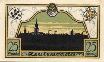 Német Birodalom/Weimari Köztársaság/ Zeulenroda 1921. 25Pf(5x) 5klf db, teljes sor T:I