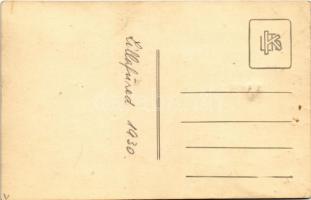 1930 Lillafüred, vacsora a szálló éttermében, belső. photo