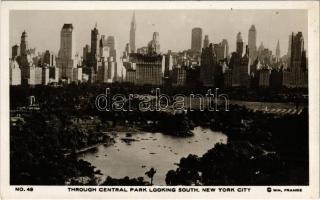 New York City, Through Central Park looking south