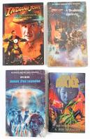 4 db sci-fi könyv: Donald F. Glut: A birodalom visszavág. Bp., 1981. Kozmosz, ragasztott, Spielberg Harmadik típusú találkozások, Star Wars a jedi hatalma, indiana Jones kristálykoponya