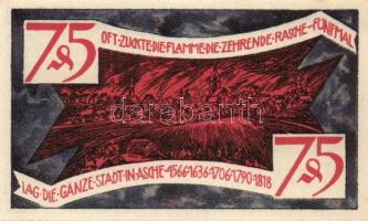 Német Birodalom/Weimari Köztársaság/ Zeulenroda 1921. 50Pf(5x) + 75Pf(5x) összesen 10klf db, teljes ...