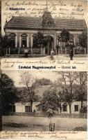 1923 Nagyvázsony, községháza, orvosi lak. Deutsch Lipót kiadása