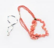 Korall és bizsu nyakláncok