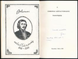 A Csokonai asztaltársaság kisantológiája. Keszthely-Hévíz, 1989. Cséby Géza dedikációjával. Kiadói p...
