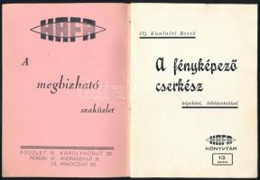 cca 1936 Ifj. Kunfalvi Rezső: A fényképező cserkész, HAFA Könyvtár sok képpel, szép állapotban, 31p