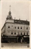 Kolozsvár, Cluj; Központi szálloda, Nimberger Ernő és Fodor Testvérek üzlete / hotel, shops. photo (Rb)