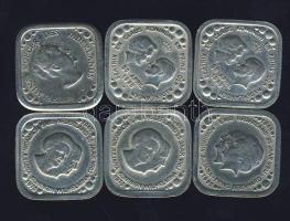 Hollandia 1970-80. 5c (6x) 4klf motívummal, nem hivatalos kiadások T:2,2/3