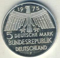 NSZK 1975. 5M Ag "Műemlékvédelem" T:BU